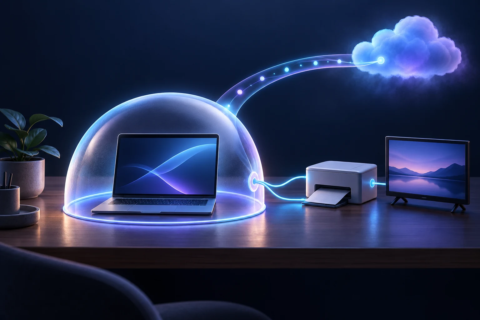 Garder imprimantes et diffusion locale accessibles avec un VPN